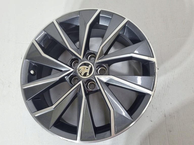 1x Alufelge 16 Zoll 7.0" 5x100 46ET 6V0601025 Mg Fabia Iii Rim Wheel FEL4899993725bj