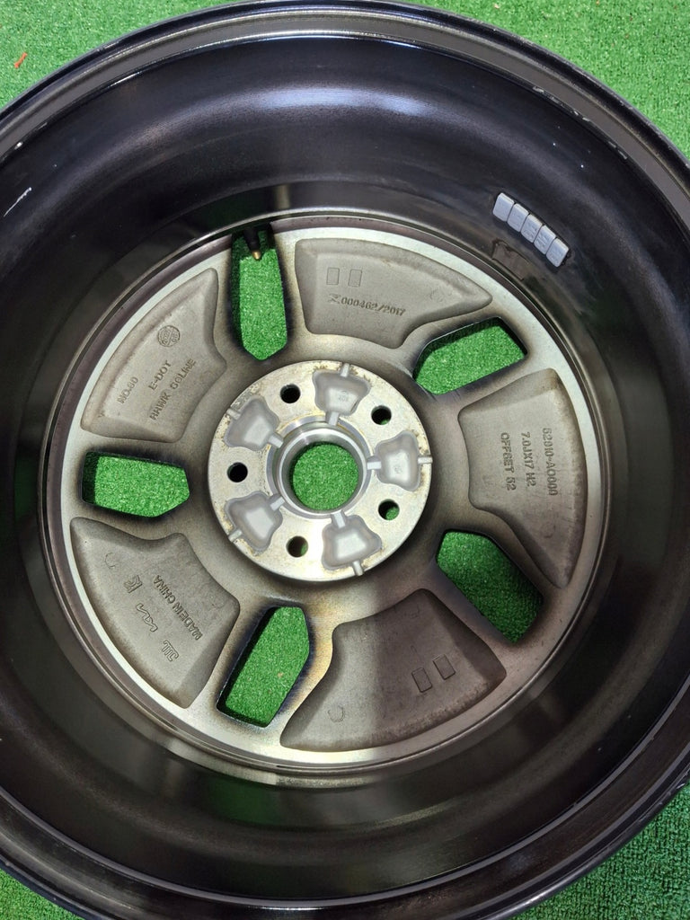1x Alufelge 17 Zoll 7.0" 5x114.3 49ET Glanz Schwarz 52910-AO000 87169090 Kia I FEL6747464201wn