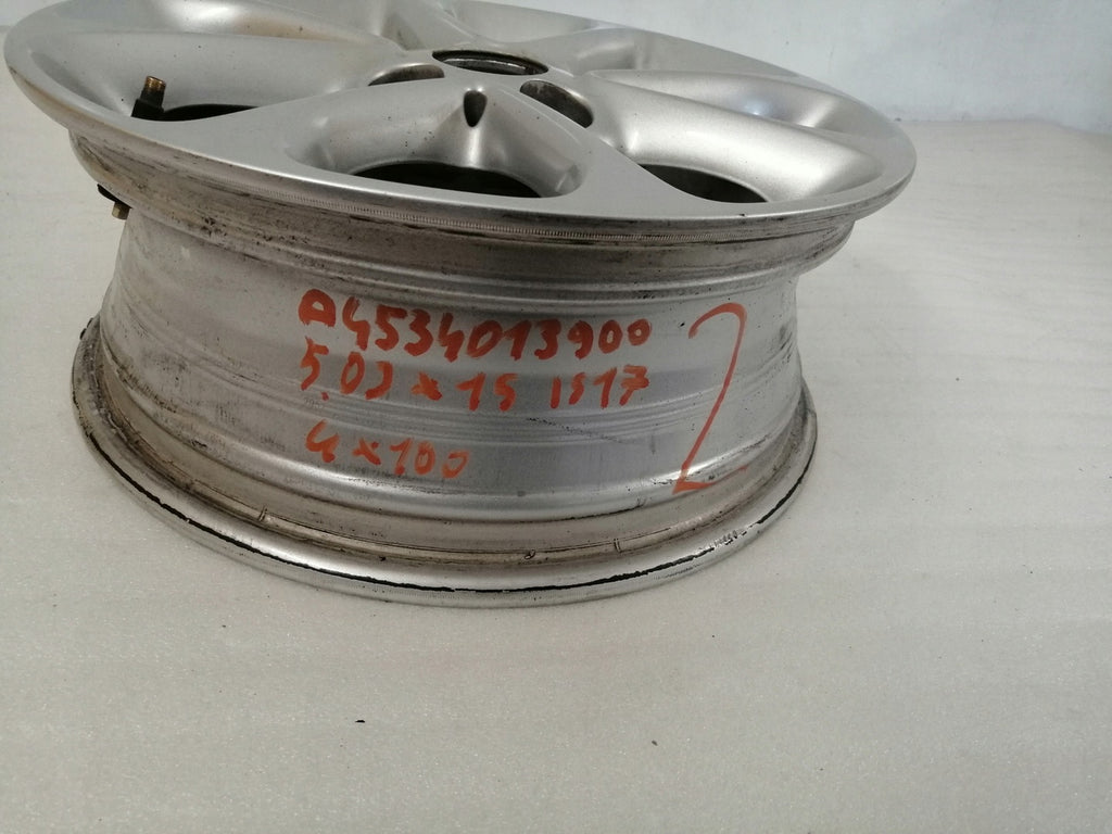 1x Alufelge 15 Zoll 5.0" 4x100 17ET A4534013900 Mercedes-Benz Forfour Rim Wheel