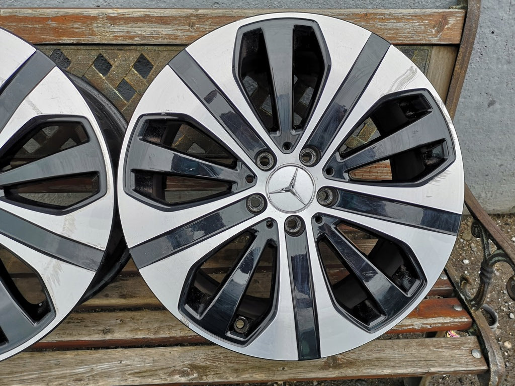 1x Alufelge 18 Zoll 8.0" 5x112 38ET Glanz Schwarz A2534014600 Mercedes-Benz Glc FEL6500039223rw