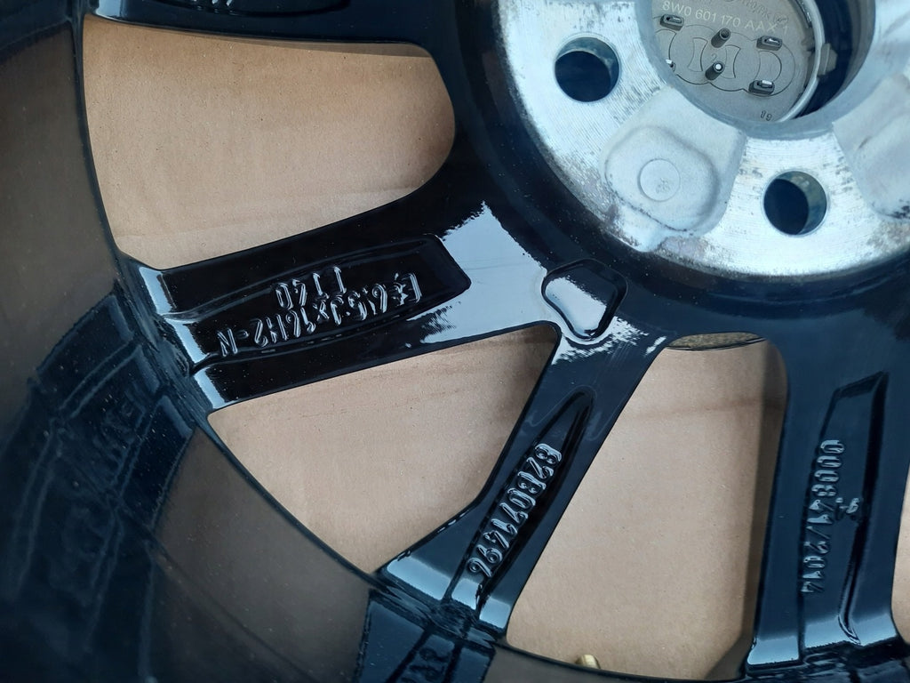 1x Alufelge 16 Zoll 6.5" 5x100 40ET Schwarz 82B071496 Audi A1 Sportback