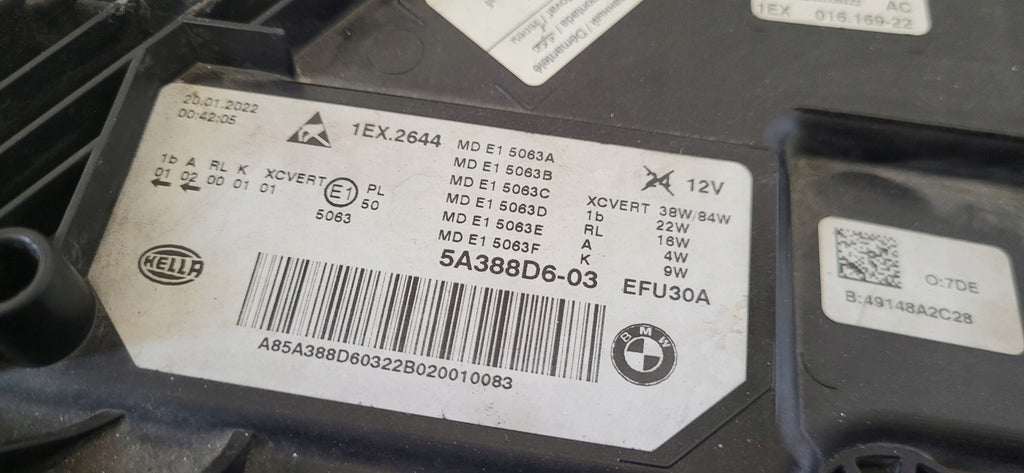 Frontscheinwerfer BMW 5 G31 G30 5A388D6 Laser Rechts Scheinwerfer Headlight