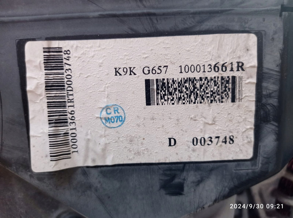 Motor Renault Megane IV K9KG657 1.5 DCI 110PS 81kW 27TKm Diesel Unkomplett