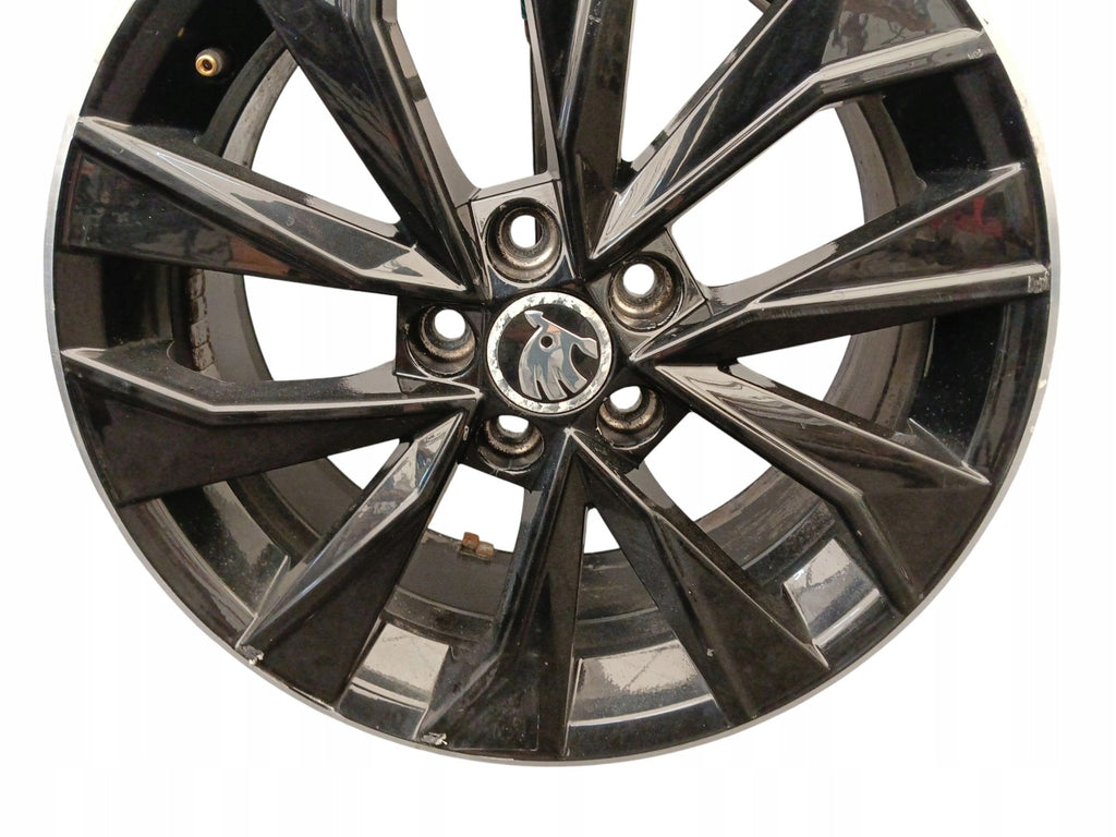 1x Alufelge 16 Zoll 7.0" 5x100 46ET Glanz Schwarz 6V0601025F Skoda Rapid FEL9056477388zb