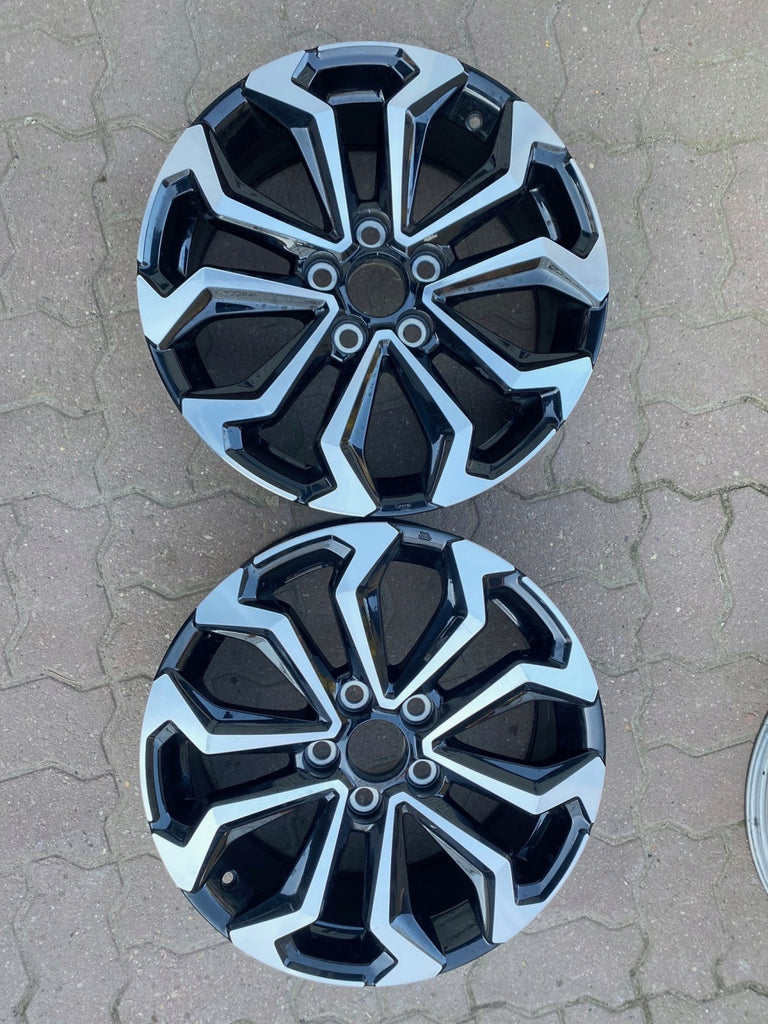 1x Alufelge 17 Zoll 7.0" 5x114.3 50ET Glanz Schwarz Toyota Auris Rim Wheel FEL5556411847hr