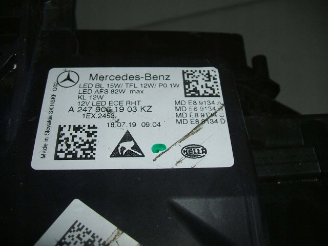 Frontscheinwerfer Mercedes-Benz W247 A2479061903 LED Rechts oder Links