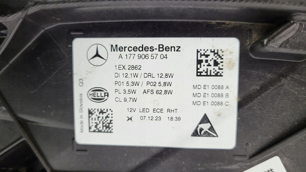 Frontscheinwerfer Mercedes-Benz W177 A1779065704 LED Links Headlight SCH9436257417gg