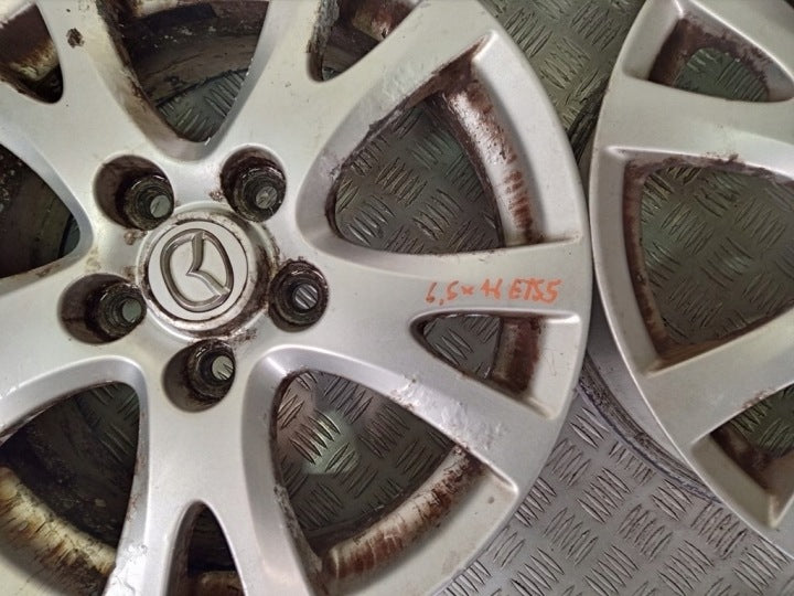 4x Alufelge 16 Zoll 5.5" 5x114.3 Mazda 3 Bk Rim Wheel FEL4489392676iu