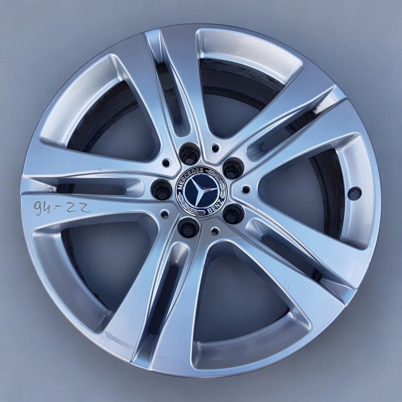 1x Alufelge 18 Zoll 8.0" 5x112 41ET Glanz Silber A2224013400 Mercedes-Benz W222