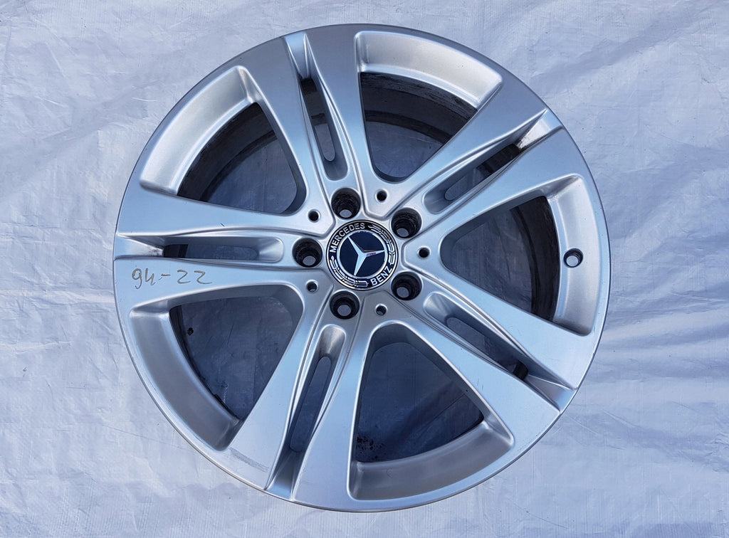 1x Alufelge 18 Zoll 8.0" 5x112 41ET Glanz Silber A2224013400 Mercedes-Benz W222