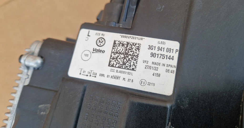 Frontscheinwerfer VW Passat B8 3G1941081P LED Links Scheinwerfer Headlight SCH3343178290ni