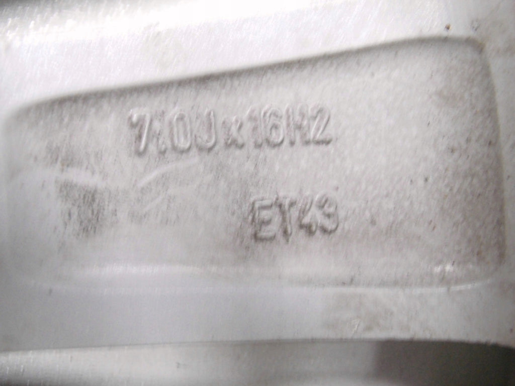 1x Alufelge 16 Zoll 7.0" 5x100 43ET 6J0601025D Seat Ibiza Rim Wheel