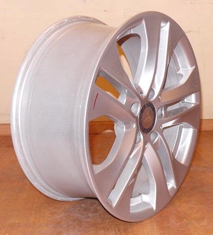 1x Alufelge 17 Zoll 7.5" 5x112 47ET Glanz Silber Mercedes-Benz W204 Rim Wheel FEL9690996980ie