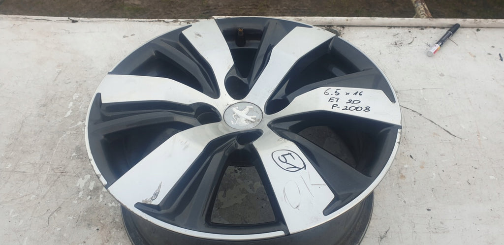 1x Alufelge 16 Zoll 6.5" 4x108 20ET Glanz Graphit 9813557977, 9678398177 Mg 2008 FEL7132574529or