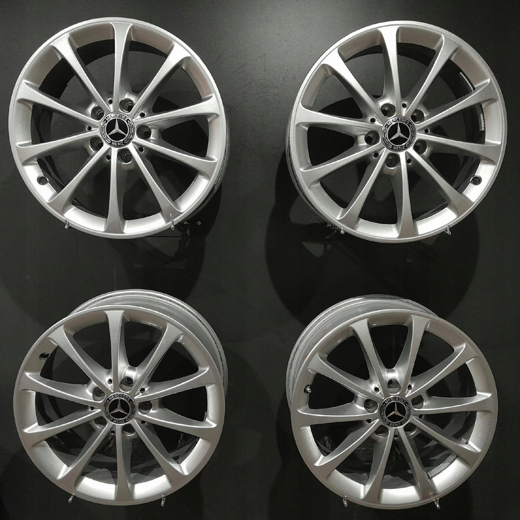 4x Alufelge 17 Zoll 6.5" 5x112 44ET Glanz Silber A1774010300 Mercedes-Benz W177 FEL3156534487ky