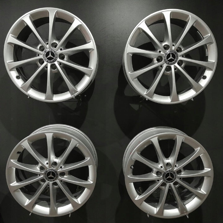 4x Alufelge 17 Zoll 6.5" 5x112 44ET Glanz Silber A1774010300 Mercedes-Benz W177 FEL3156534487ky