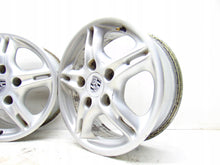 Load image into Gallery viewer, 1x Alufelge 16 Zoll 7.0&quot; 5x130 40ET Glanz Silber 99636211400 Porsche Boxster