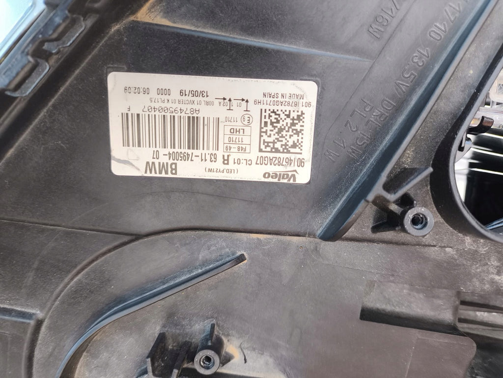 Frontscheinwerfer BMW X1 F48 7495004 Full LED Rechts Scheinwerfer Headlight SCH7626922888tq