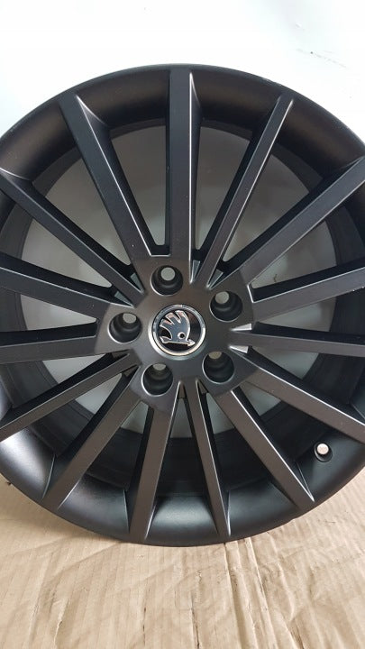 1x Alufelge 18 Zoll 7.5" 5x112 51ET 5E0601025AG Skoda Octavia Iii Rim Wheel FEL8329609240vt