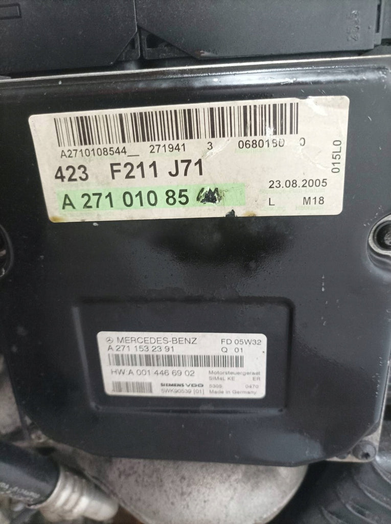 Motor Mercedes-Benz W211 M271941 1.8 163PS 120kW 2005 Benzin Engine Komplett