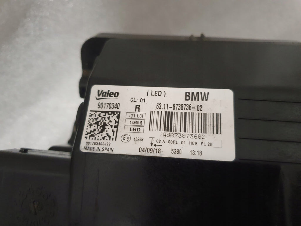 Frontscheinwerfer BMW I3 90170340 Full LED Rechts Scheinwerfer Headlight SCH7473918890cu