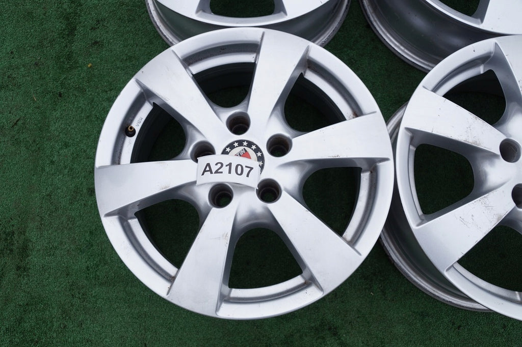 4x Alufelge 16 Zoll 6.5" 5x114.3 40ET Glanz Silber P50665008 Honda I Z Rim Wheel FEL5067190106ek