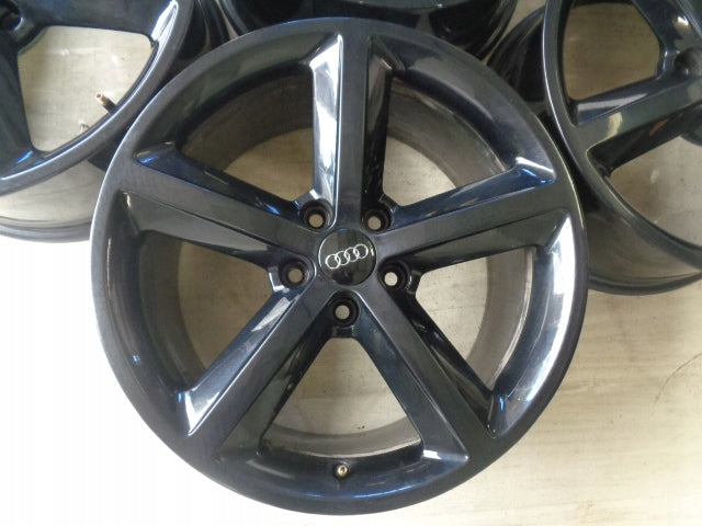 4x Alufelge 18 Zoll 9.0" 5x112 52ET Glanz Schwarz 8J0601025M Audi Tt Rim Wheel FEL4674574823yj