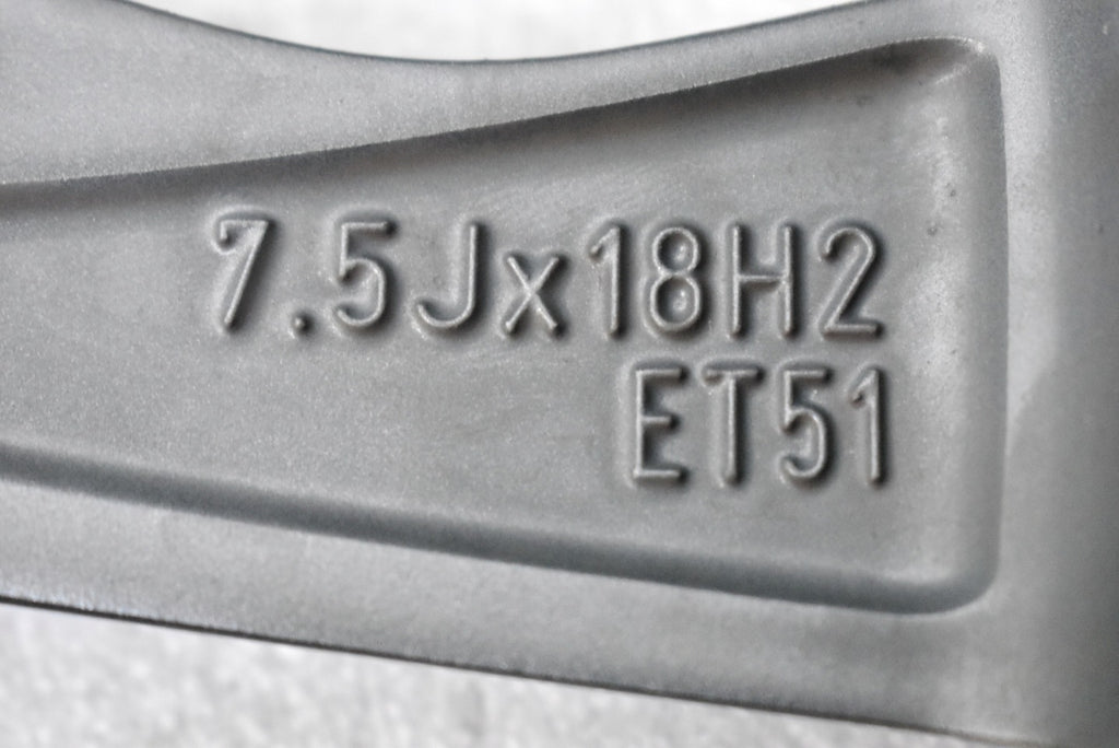 1x Alufelge 18 Zoll 7.5" 5x112 51ET Glanz Silber 5F0601025AA Seat Leon Rim Wheel FEL1936383653bu