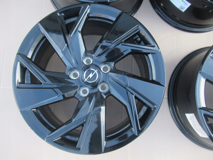 4x Alufelge 17 Zoll 7.5" 5x108 44ET Glanz Schwarz 9843281580 Opel Astra L FEL8142736831ip