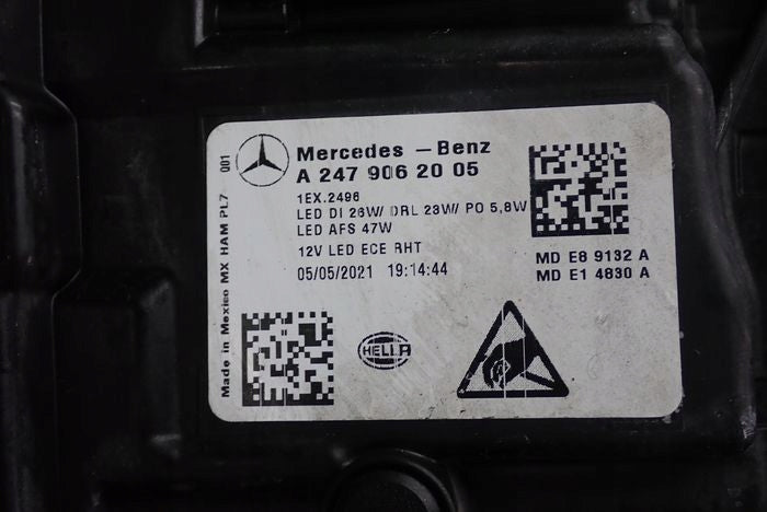 Frontscheinwerfer Mercedes-Benz Glb A2479062005 Rechts Scheinwerfer Headlight SCH3731512057dg