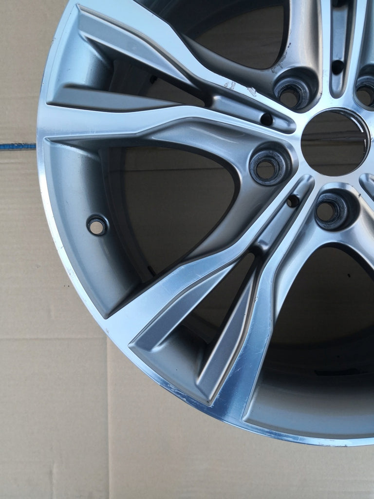 1x Alufelge 18 Zoll 8.0" 5x112 57ET Glanz Silber 6855093 BMW 2 F45 F46 Rim Wheel