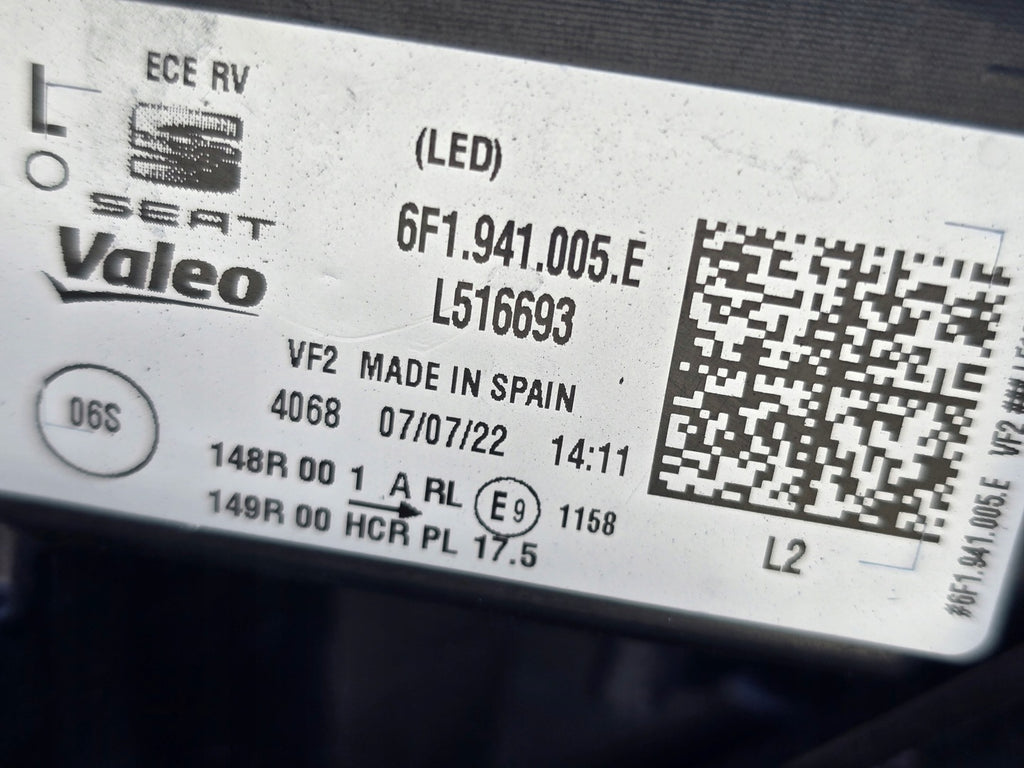 Frontscheinwerfer Seat Ibiza I 6F1941005E Full LED Links Scheinwerfer Headlight SCH7827586237nz