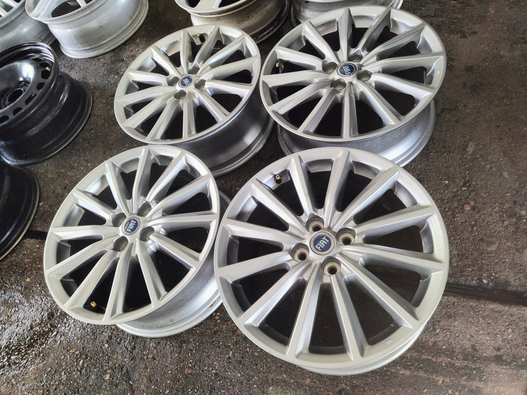 4x Alufelge 17 Zoll 7.0" 4x100 45ET Glanz Grau 9965947070 Fiat Rim Wheel FEL5282259392dm