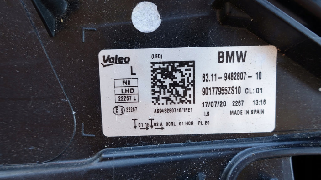 Frontscheinwerfer BMW F40 9482807-10 Full LED Links Scheinwerfer Headlight SCH2898379067cf