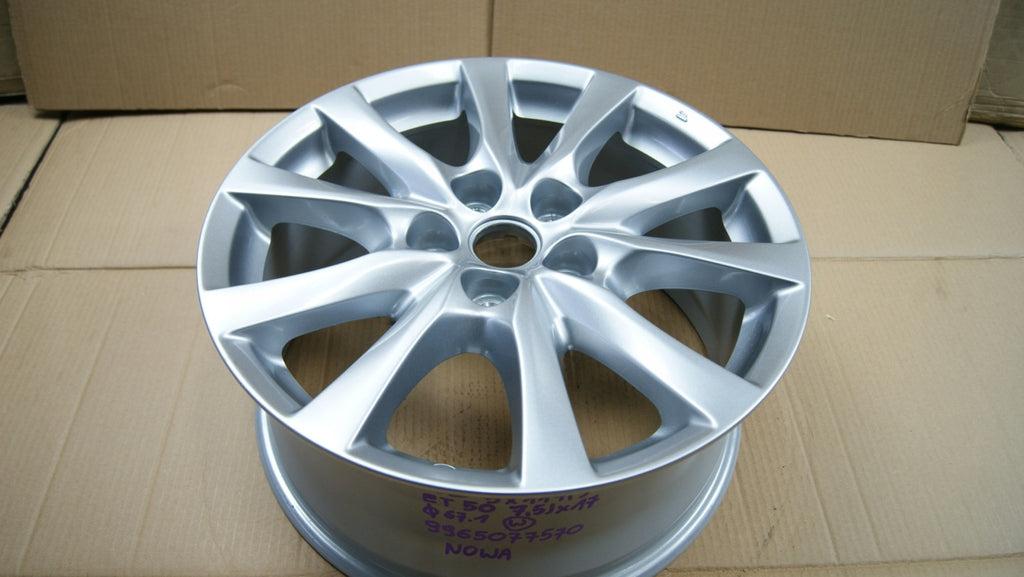1x Alufelge 17 Zoll 7.5" 5x114.3 50ET Glanz Silber 9965077570 Mazda 5 I FEL8304867887fc
