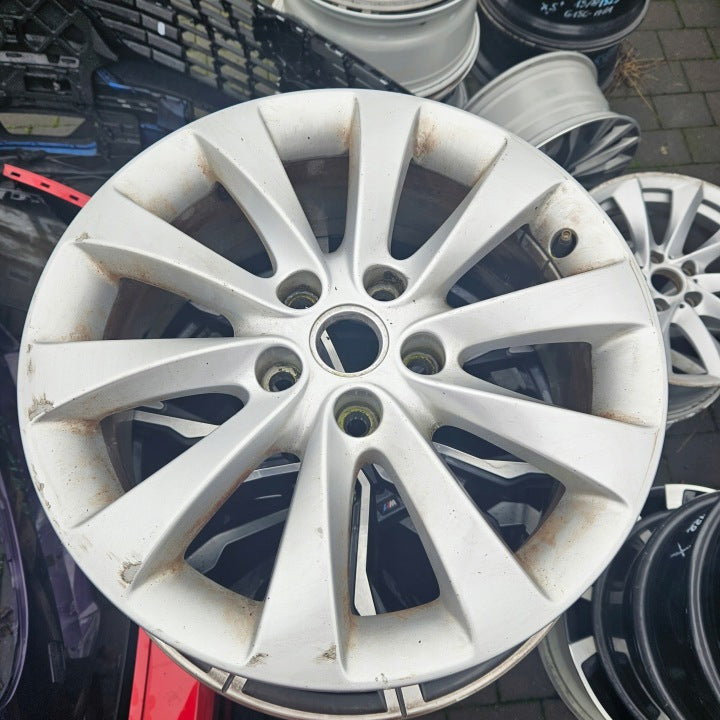 1x Alufelge 17 Zoll 7.0" 5x115 44ET Glanz Silber OP068K1 Opel Zafira Rim Wheel FEL3766526714iz