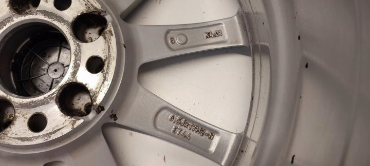 4x Alufelge 17 Zoll 6.5" 5x112 44ET Glanz Silber A1774010300 Mercedes-Benz W247 FEL3955974456wo
