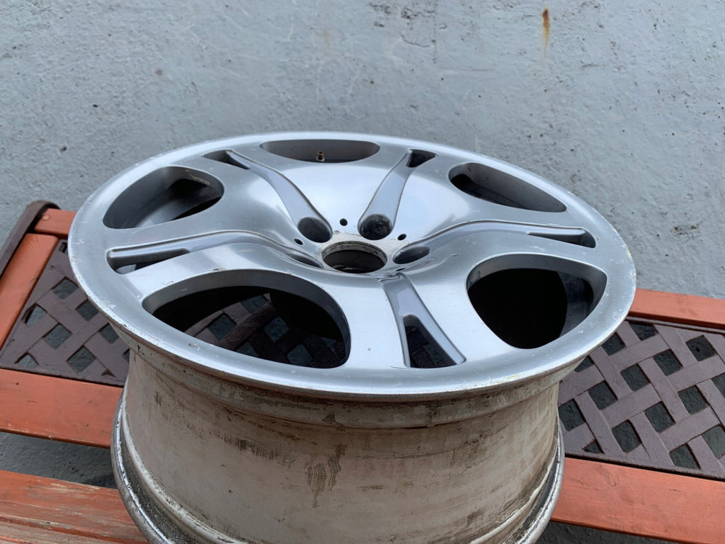 1x Alufelge 19 Zoll 9.0" 5x120 24ET Glanz Silber 6753238 BMW 7 E65 Rim Wheel FEL6346349124bj