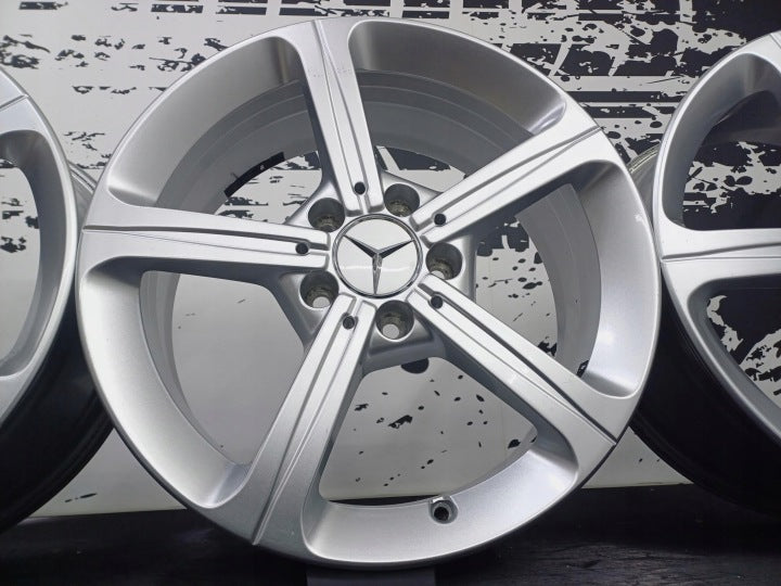 4x Alufelge 17 Zoll 6.5" 5x112 44ET Silber Mercedes-Benz Mg Tivoli Actyon I FEL4655332233ym
