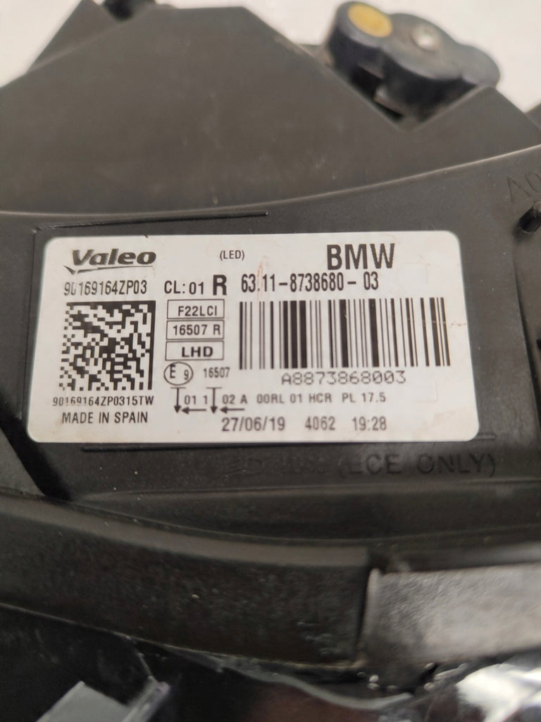 Frontscheinwerfer BMW 2 F22 8738680-03 Full LED Rechts Scheinwerfer Headlight