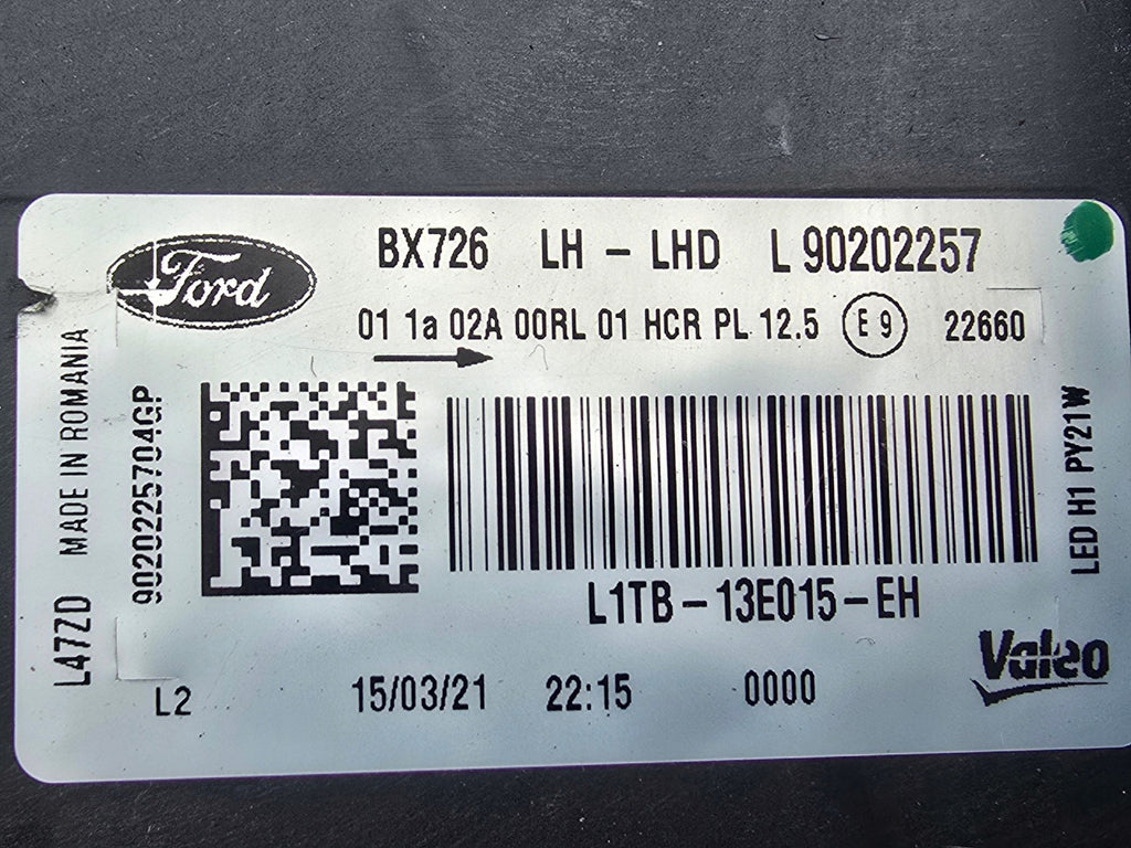 Frontscheinwerfer Ford Puma L1TB-13E015-EH Links Scheinwerfer Headlight SCH5814871206ie