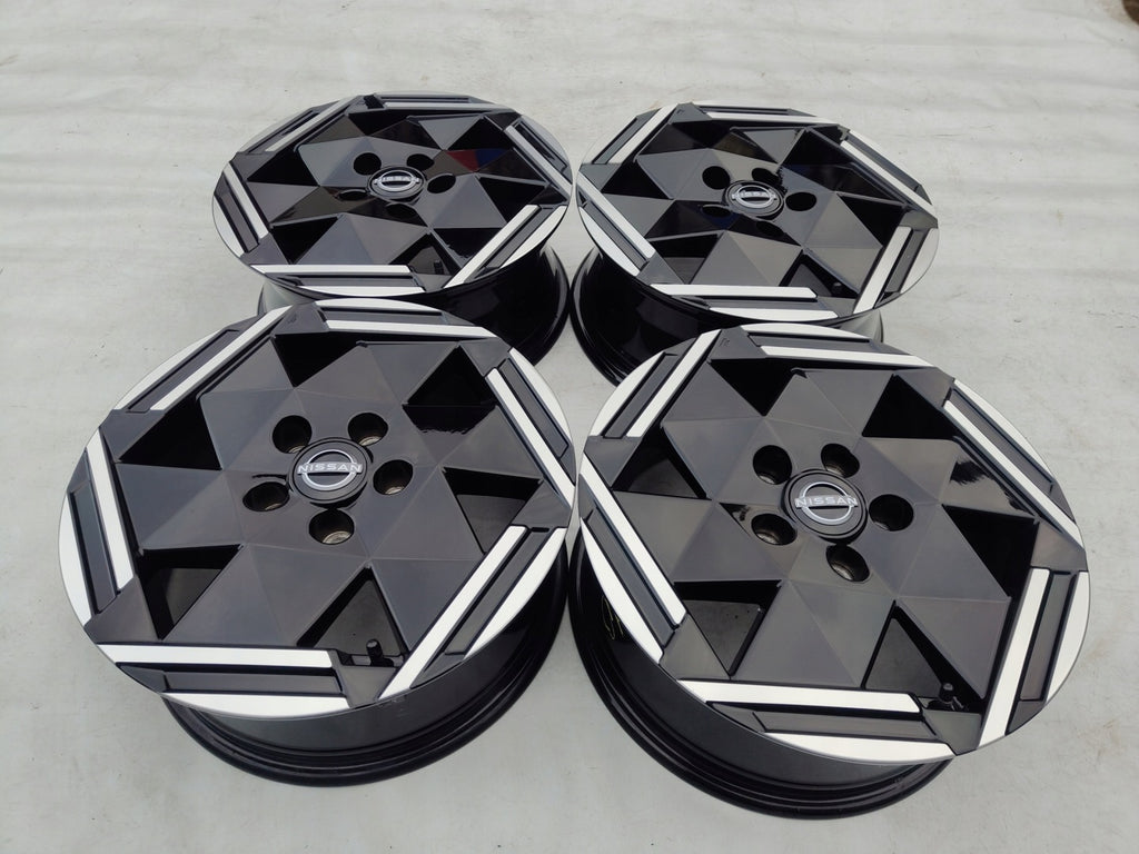 4x Alufelge 16 Zoll 6.5" 5x114.3 40ET Glanz Schwarz R32665 Nissan Qashqai I FEL8191662562bj