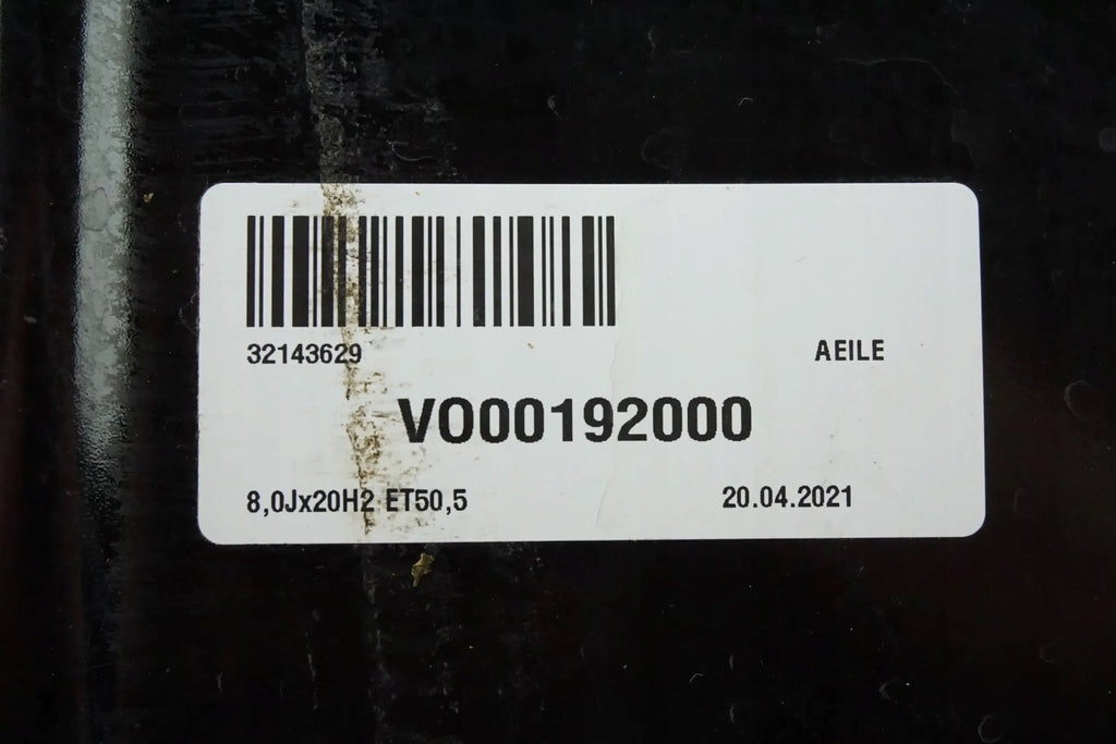 1x Alufelge 20 Zoll 8.5" 5x108 50 5ET Glanz Schwarz 32143629 Volvo Xc40 FEL5875306199xo