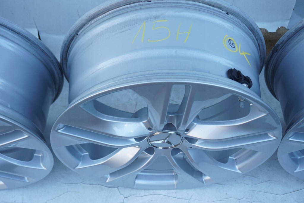 4x Alufelge 17 Zoll 7.5" 5x112 45ET Glanz Silber A2074010602 Mercedes-Benz FEL7935654287dg