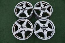 Laden Sie das Bild in den Galerie-Viewer, 4x Alufelge 16 Zoll 6.5" 5x112 35ET Glanz Silber Audi Alhambra I Sharan FEL9799827011kw