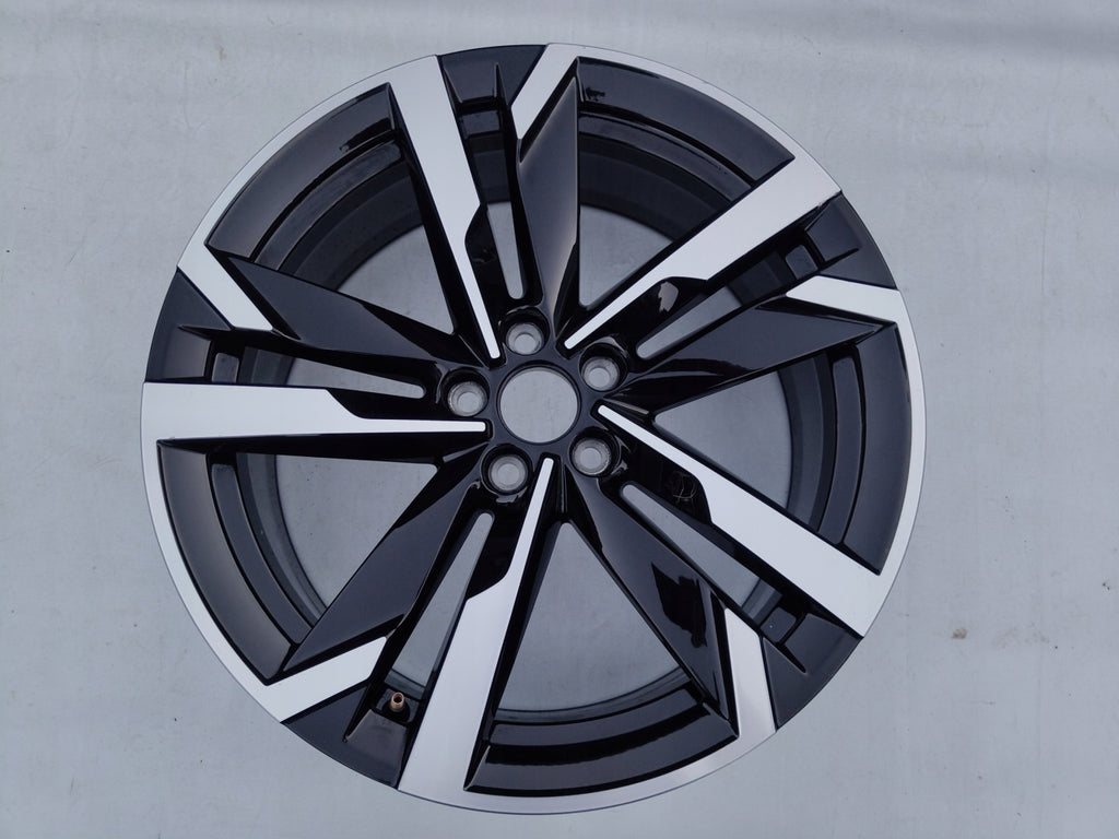 1x Alufelge 18 Zoll 7.0" 5x100 39ET Glanz Schwarz 657601025AS Skoda Scala Kamiq FEL6295778391bb