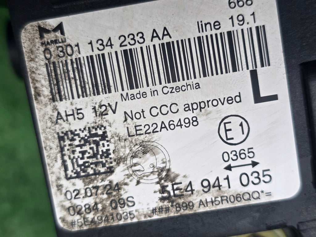 Frontscheinwerfer Skoda Octavia I 5E4941035 LED Links Scheinwerfer Headlight SCH7474804817ko