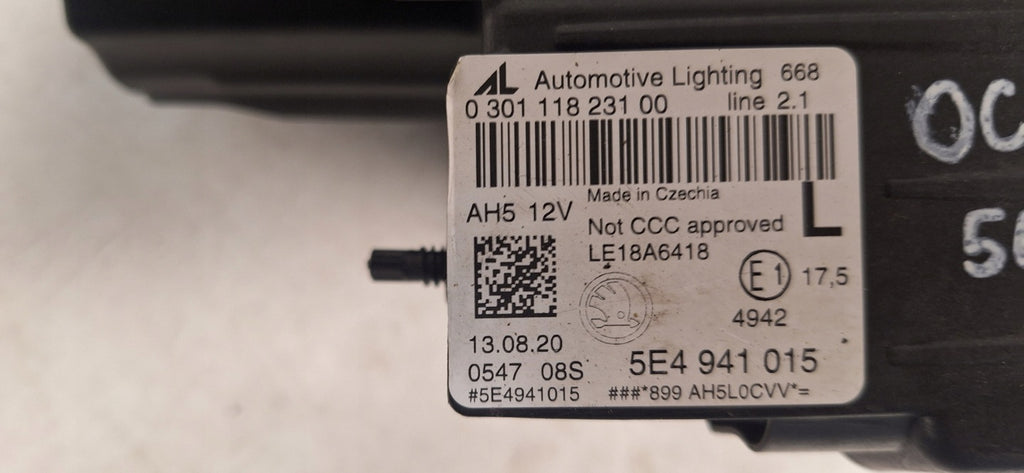 Frontscheinwerfer Skoda Octavia 5E4941015 Full LED Links Scheinwerfer Headlight SCH7707085051mf
