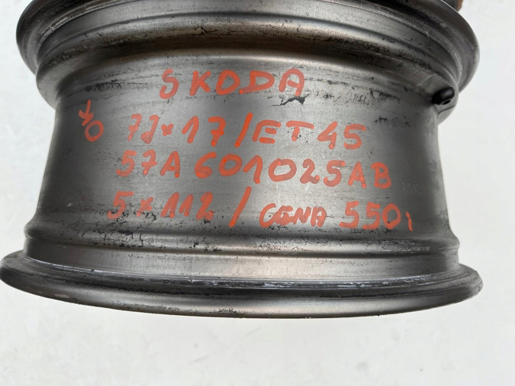 1x Alufelge 17 Zoll 7.0" 5x112 45ET 57A601025AB Skoda Rim Wheel FEL8683848578pb