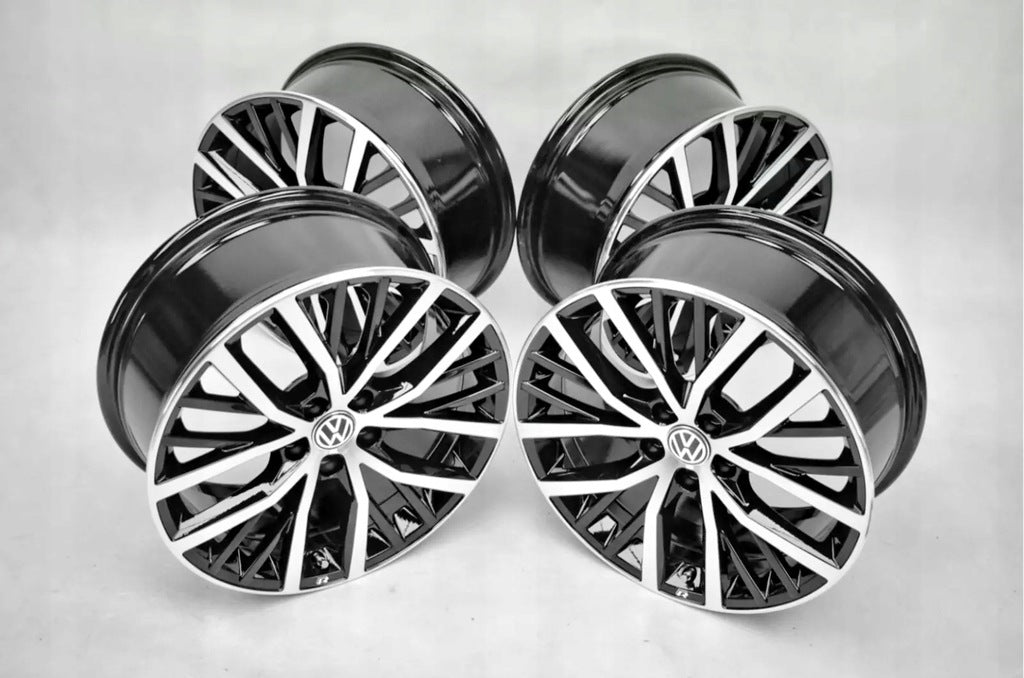 4x Alufelge 17 Zoll 7.5" 5x100 44ET Glanz Schwarz 6C0601025K VW Polo Rim Wheel FEL1672899425mt